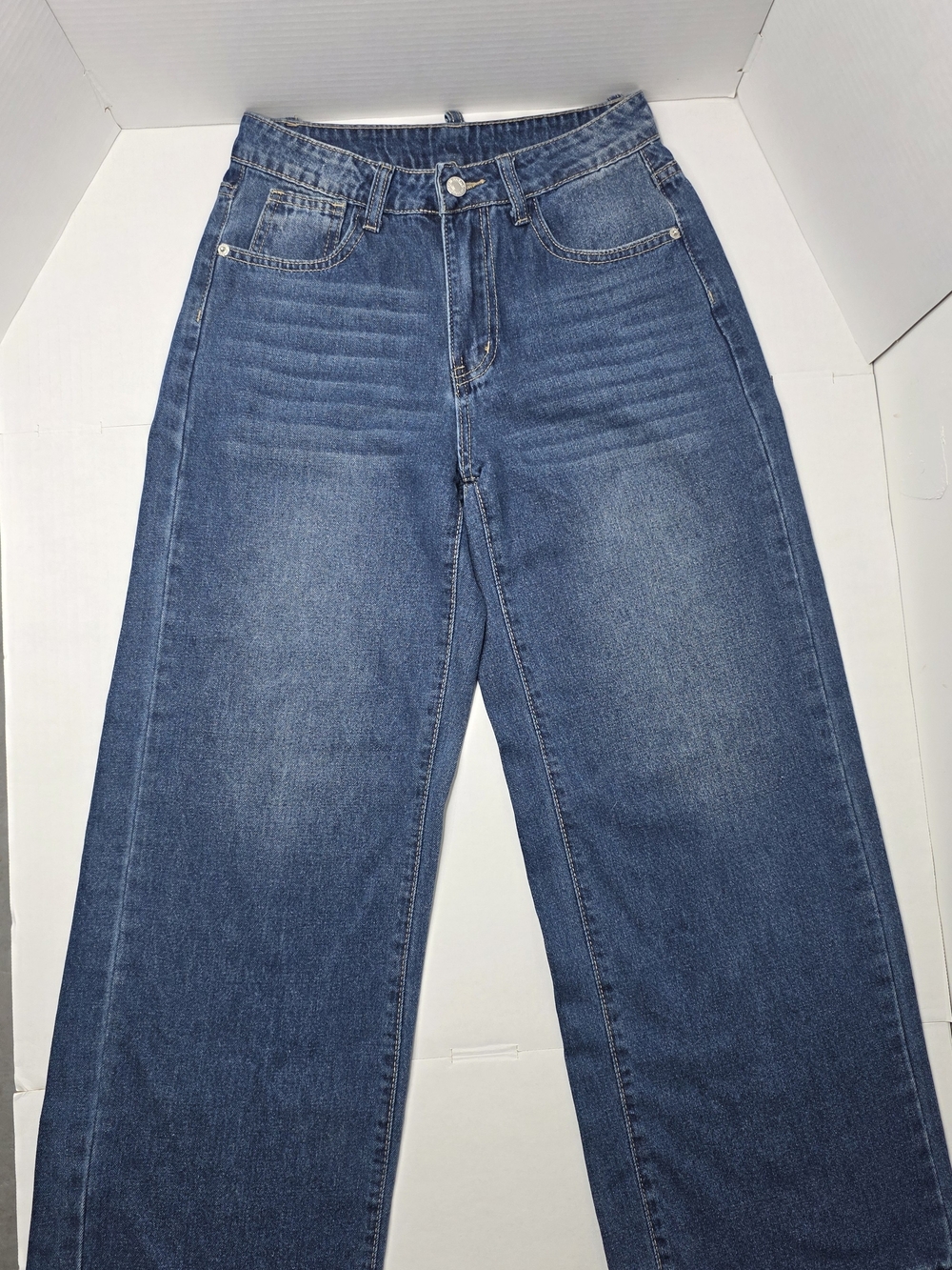 SHEIN High-Waisted Wide-Leg Jeans 💙